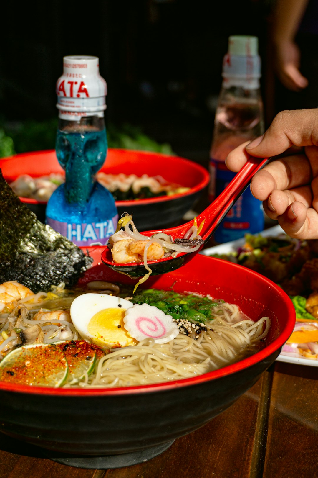 Ramen steaming