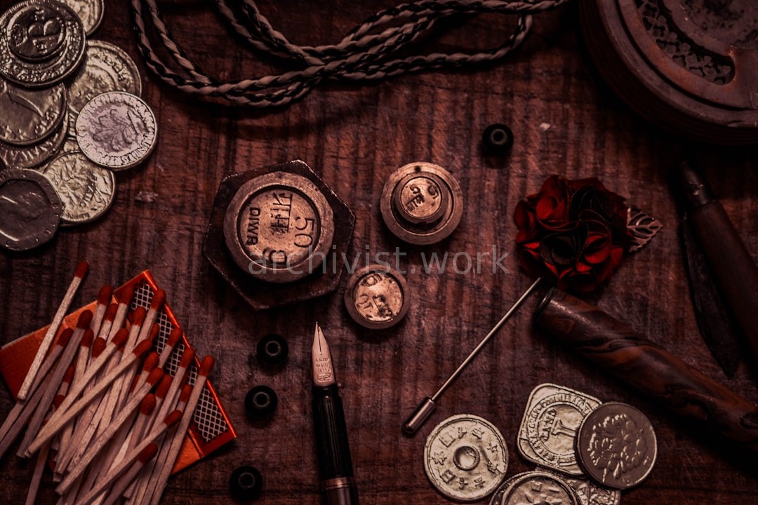Dark library background