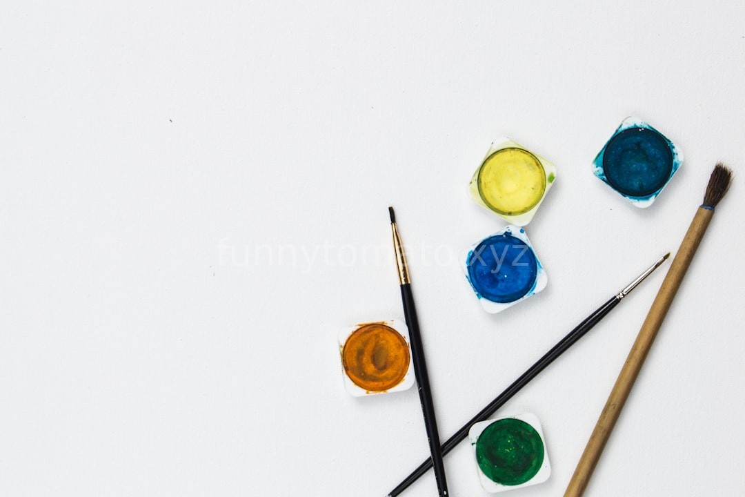 Art supplies background