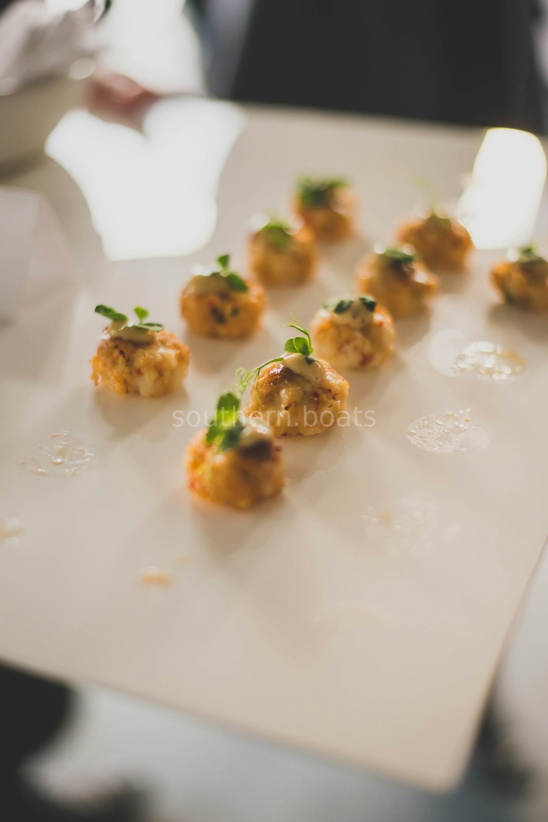 Chef preparing seafood